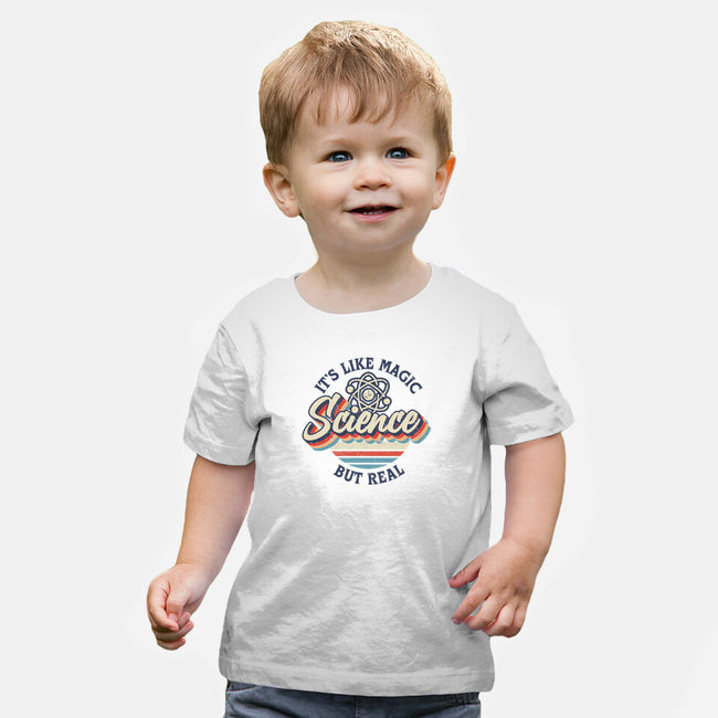 Science Magic Vintage-Baby-Basic-Tee-rocketman_art