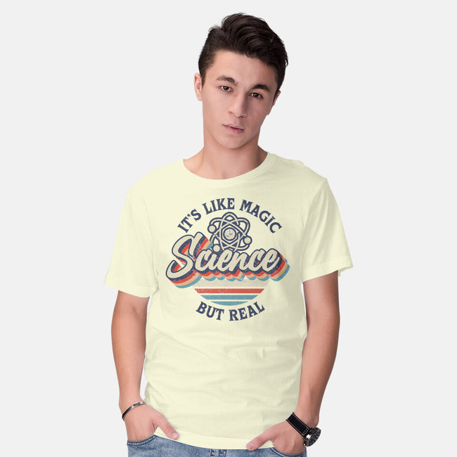 Science Magic Vintage-Mens-Basic-Tee-rocketman_art