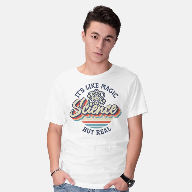 Science Magic Vintage-Mens-Basic-Tee-rocketman_art