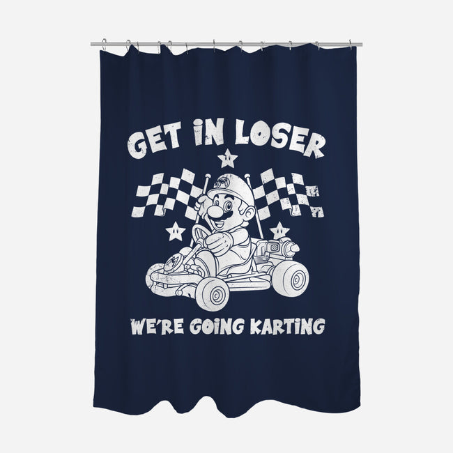 We’re Going Karting-None-Polyester-Shower Curtain-drbutler