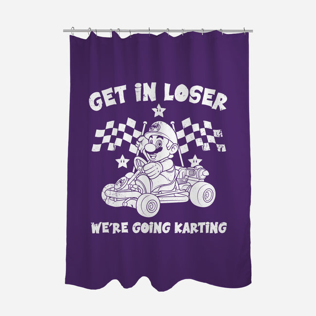 We’re Going Karting-None-Polyester-Shower Curtain-drbutler