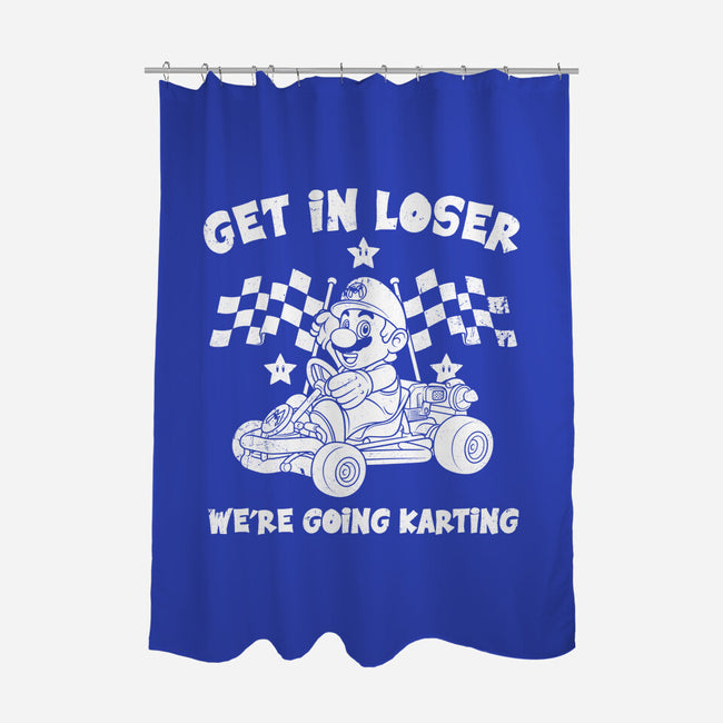 We’re Going Karting-None-Polyester-Shower Curtain-drbutler