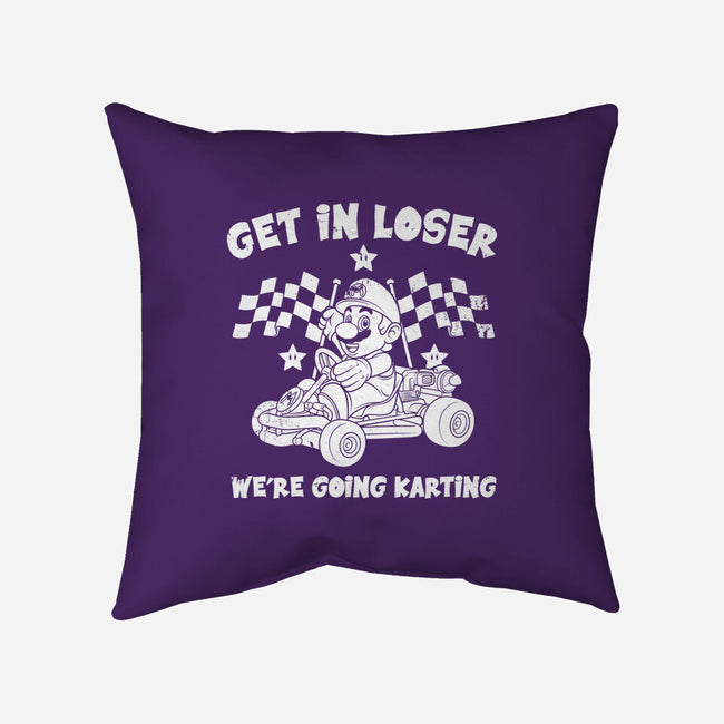 We’re Going Karting-None-Removable Cover w Insert-Throw Pillow-drbutler