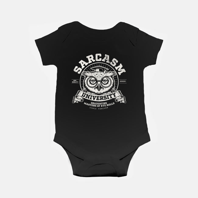 Sarcasm University-Baby-Basic-Onesie-Popnotic