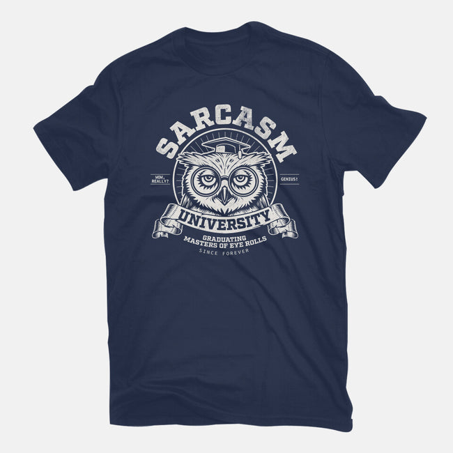 Sarcasm University-Mens-Basic-Tee-Popnotic