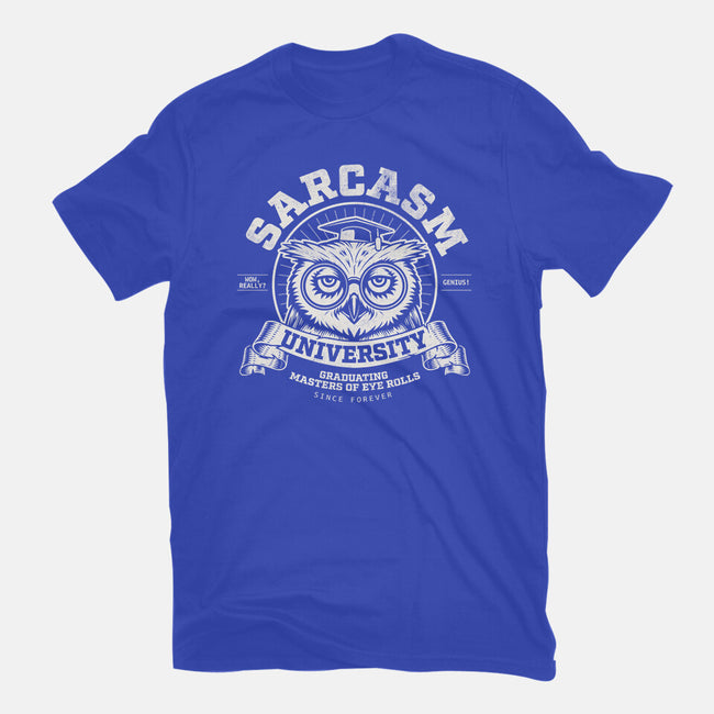 Sarcasm University-Mens-Basic-Tee-Popnotic