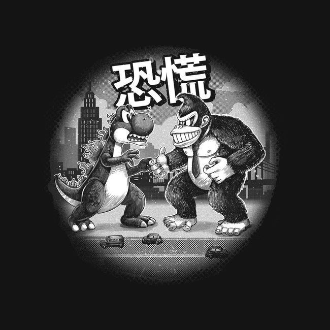 Kaiju Vs Kaiju-None-Stretched-Canvas-Chinellatto