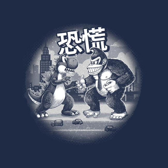 Kaiju Vs Kaiju-Unisex-Kitchen-Apron-Chinellatto