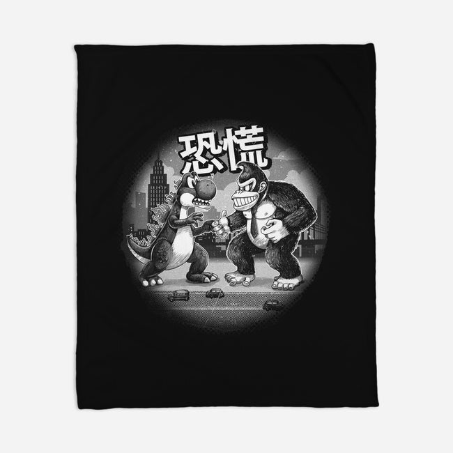 Kaiju Vs Kaiju-None-Fleece-Blanket-Chinellatto