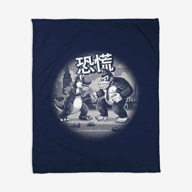 Kaiju Vs Kaiju-None-Fleece-Blanket-Chinellatto