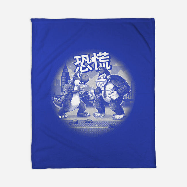 Kaiju Vs Kaiju-None-Fleece-Blanket-Chinellatto