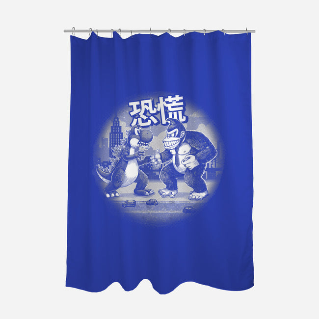 Kaiju Vs Kaiju-None-Polyester-Shower Curtain-Chinellatto