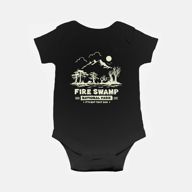 Fire Swamp National Park-Baby-Basic-Onesie-retrodivision