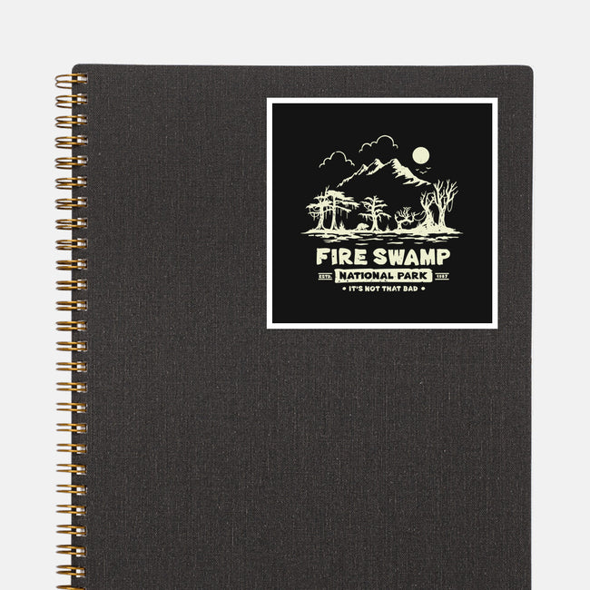 Fire Swamp National Park-None-Glossy-Sticker-retrodivision