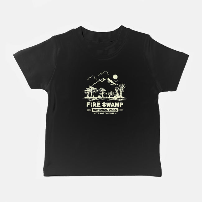 Fire Swamp National Park-Baby-Basic-Tee-retrodivision