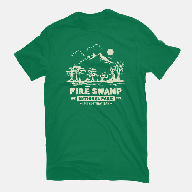 Fire Swamp National Park-Mens-Basic-Tee-retrodivision