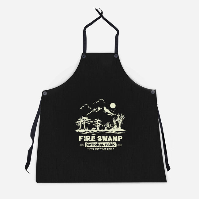 Fire Swamp National Park-Unisex-Kitchen-Apron-retrodivision