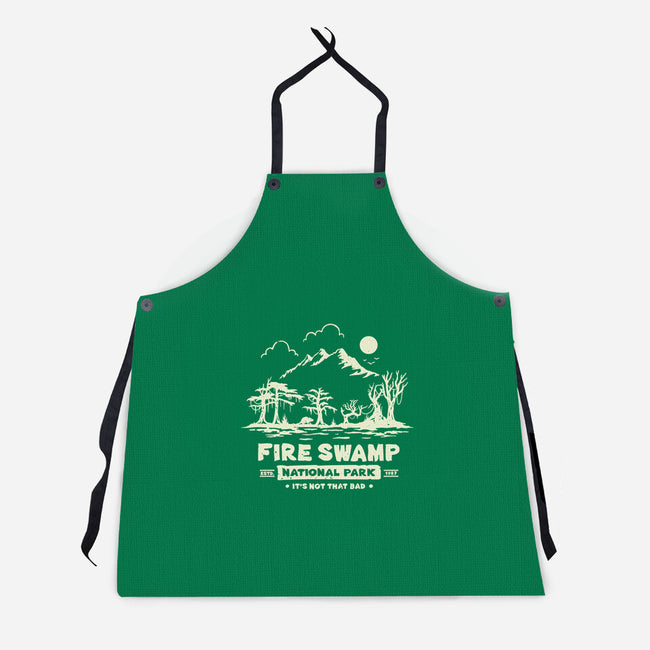 Fire Swamp National Park-Unisex-Kitchen-Apron-retrodivision