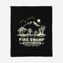 Fire Swamp National Park-None-Fleece-Blanket-retrodivision