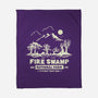 Fire Swamp National Park-None-Fleece-Blanket-retrodivision