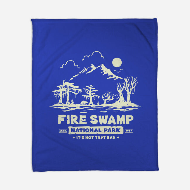Fire Swamp National Park-None-Fleece-Blanket-retrodivision