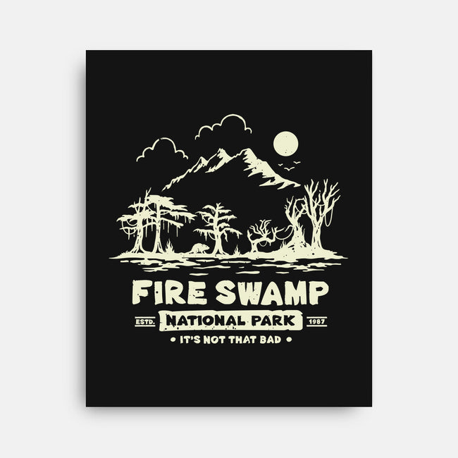 Fire Swamp National Park-None-Stretched-Canvas-retrodivision