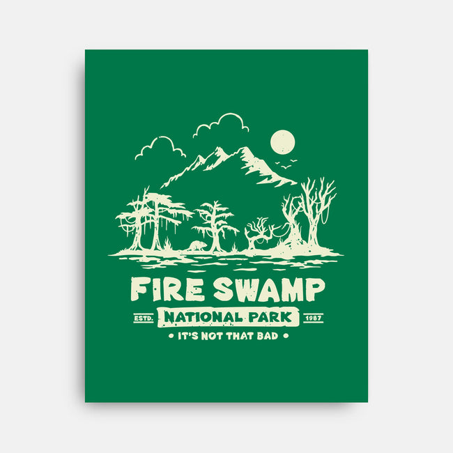 Fire Swamp National Park-None-Stretched-Canvas-retrodivision