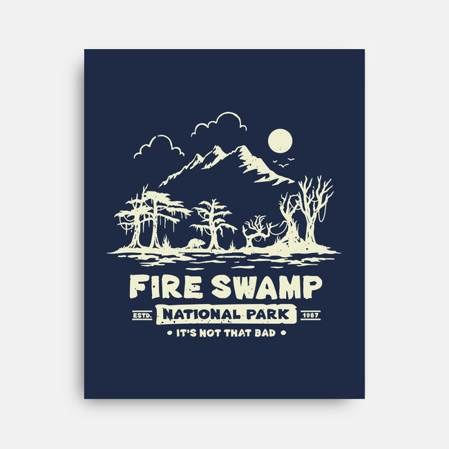 Fire Swamp National Park-None-Stretched-Canvas-retrodivision