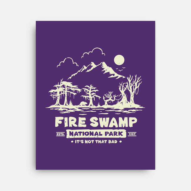Fire Swamp National Park-None-Stretched-Canvas-retrodivision