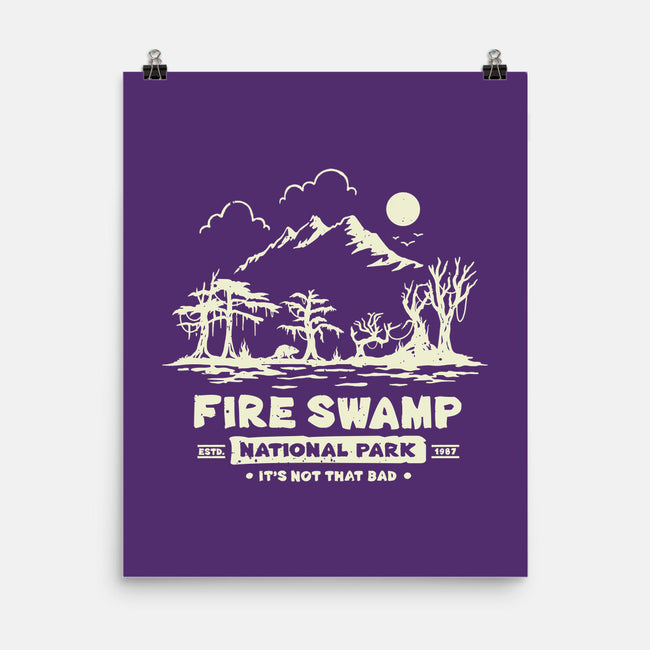 Fire Swamp National Park-None-Matte-Poster-retrodivision