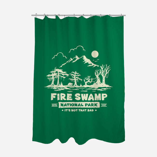 Fire Swamp National Park-None-Polyester-Shower Curtain-retrodivision