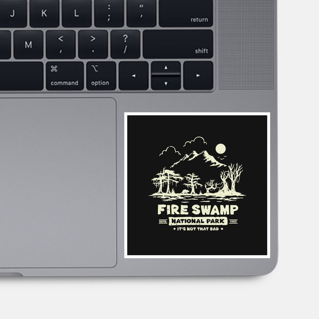 Fire Swamp National Park-None-Glossy-Sticker-retrodivision