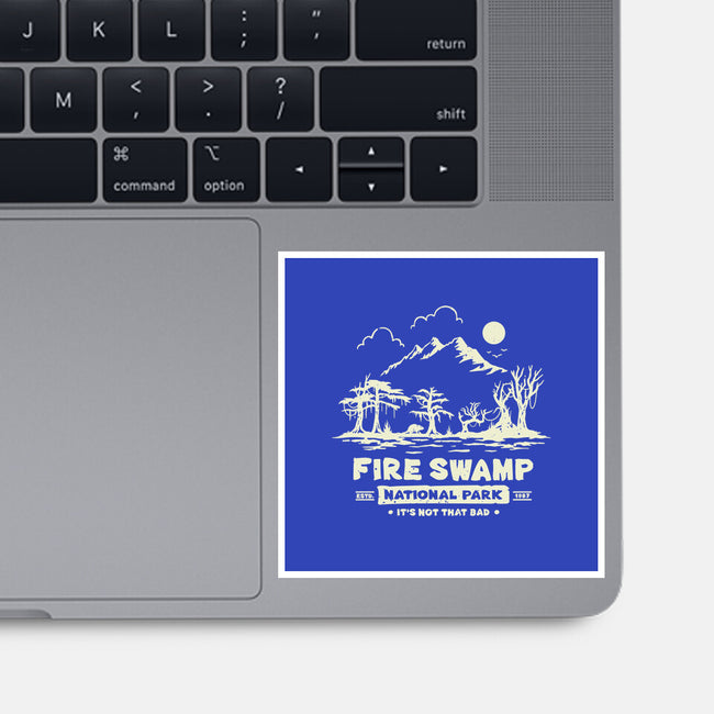 Fire Swamp National Park-None-Glossy-Sticker-retrodivision