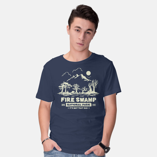Fire Swamp National Park-Mens-Basic-Tee-retrodivision