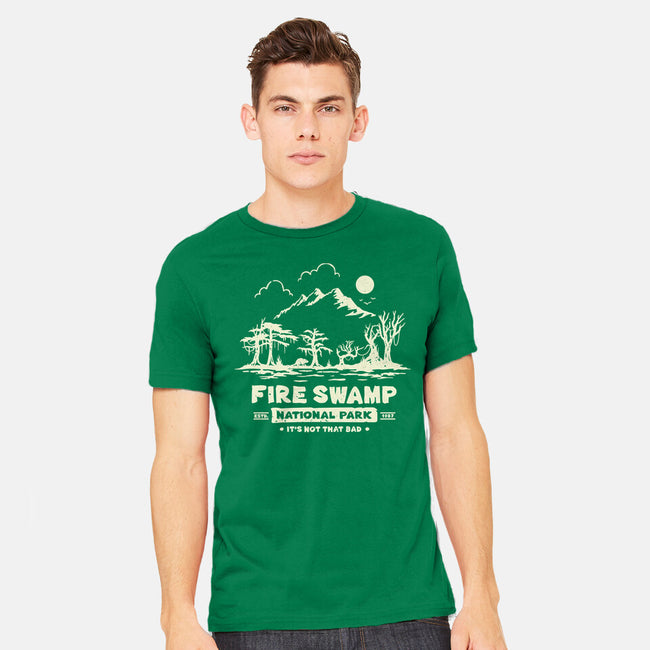 Fire Swamp National Park-Mens-Heavyweight-Tee-retrodivision