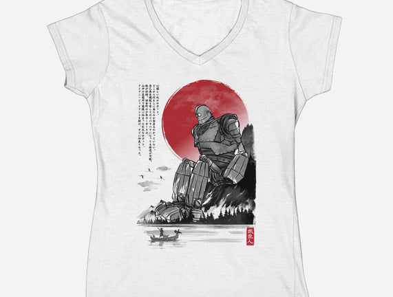The Iron Giant In Japan Sumi-e