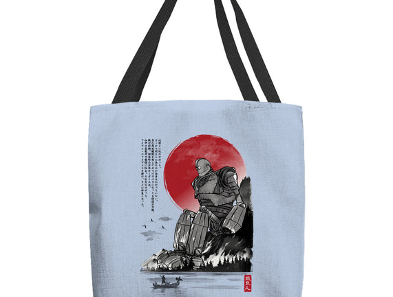 The Iron Giant In Japan Sumi-e