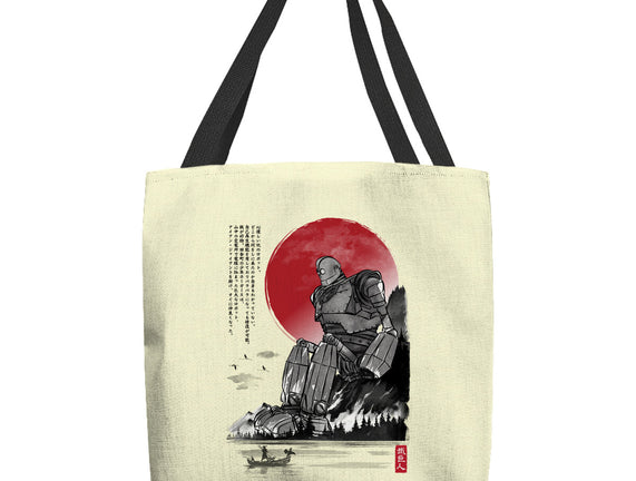 The Iron Giant In Japan Sumi-e