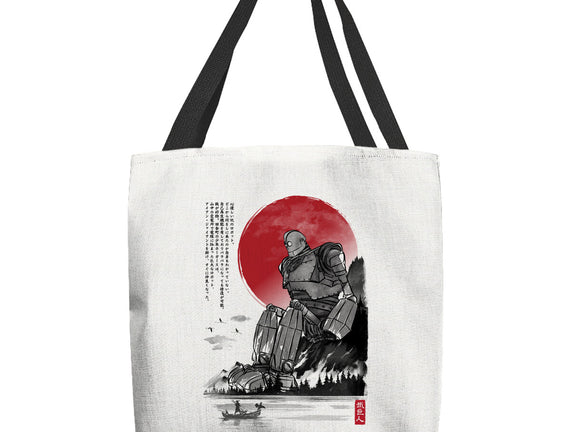 The Iron Giant In Japan Sumi-e