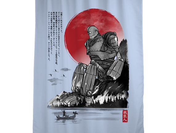 The Iron Giant In Japan Sumi-e