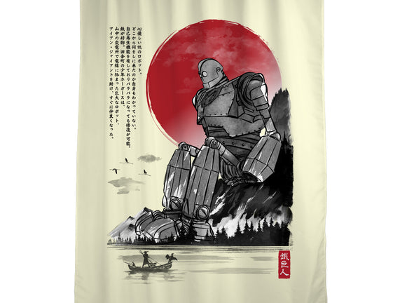 The Iron Giant In Japan Sumi-e