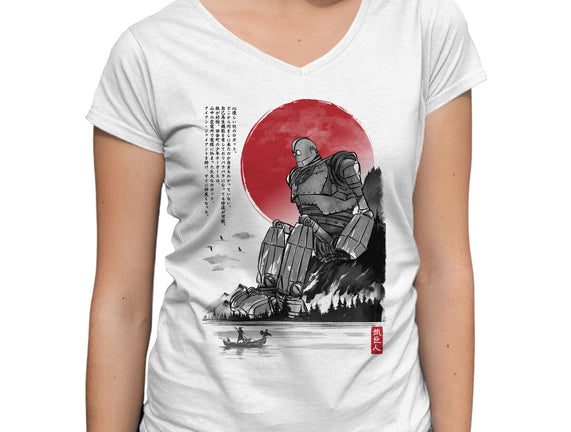 The Iron Giant In Japan Sumi-e