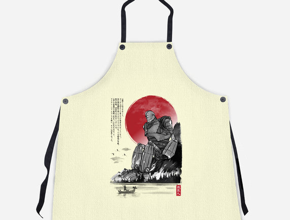 The Iron Giant In Japan Sumi-e