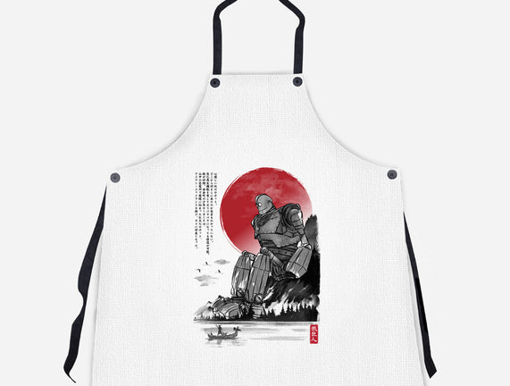The Iron Giant In Japan Sumi-e