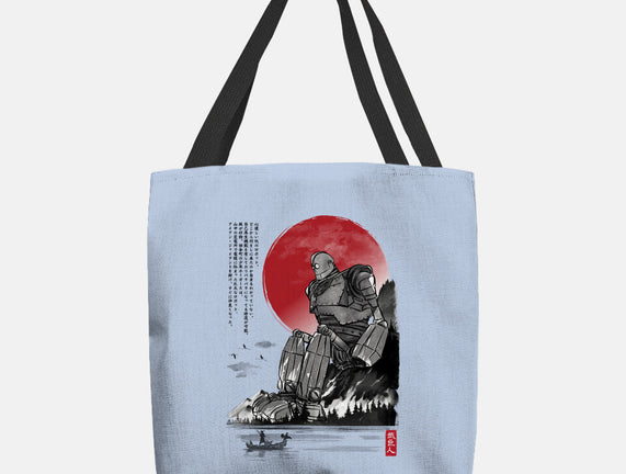 The Iron Giant In Japan Sumi-e