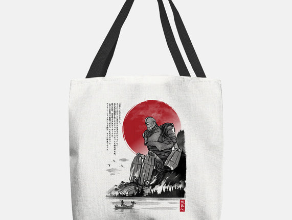 The Iron Giant In Japan Sumi-e