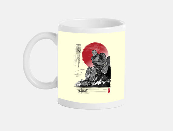 The Iron Giant In Japan Sumi-e