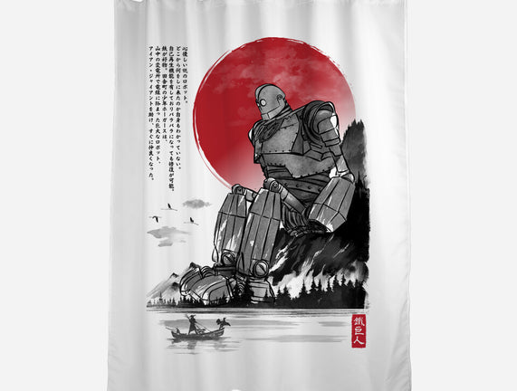 The Iron Giant In Japan Sumi-e