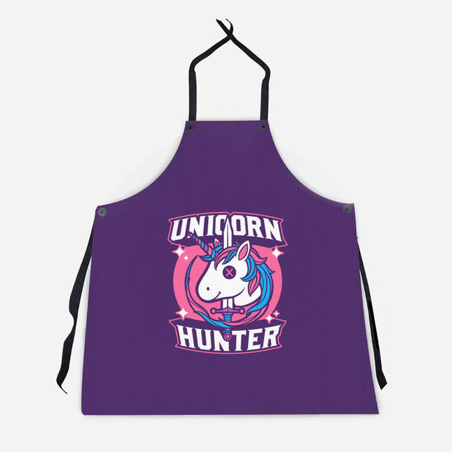 Unicorn Hunter-Unisex-Kitchen-Apron-Studio Mootant