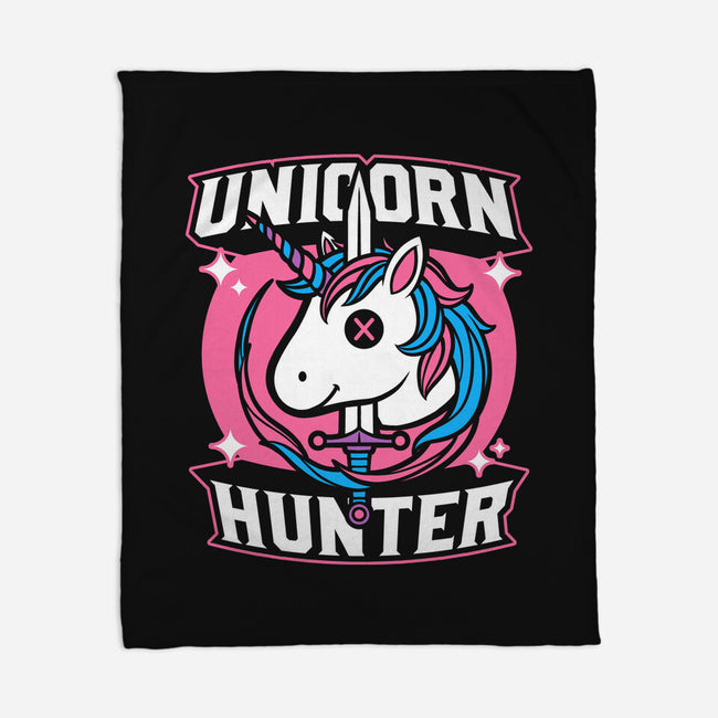 Unicorn Hunter-None-Fleece-Blanket-Studio Mootant